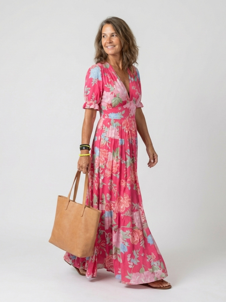 ROME | FLORAL MAXI DRESS FOR WOMEN