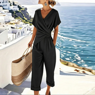 Stella | Wrap-Front Jumpsuit Twisted