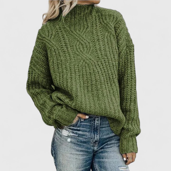 AERYNNA | SOPHISTICATED CABLE SWEATER