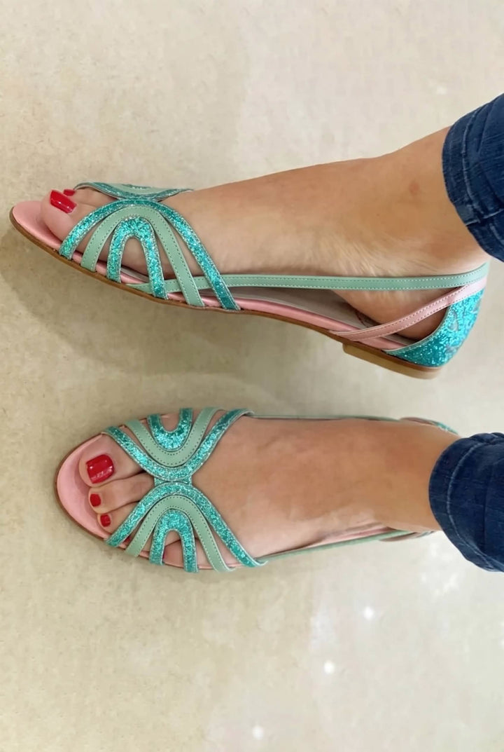 Solea | Metallic Heeled Sandals