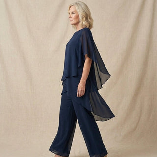 KIMMY | DRAPED TOP PALAZZO PANTS SET