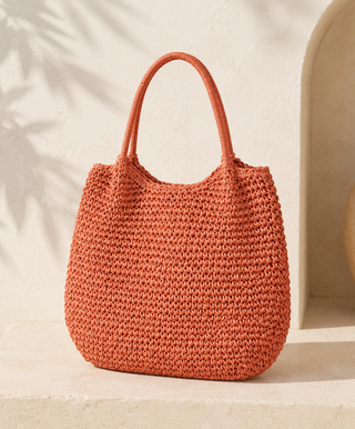 MELISSA | LIGHT CAMEL WOVEN CROSSBODY BAG