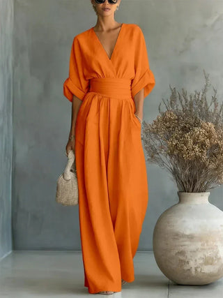 Eliane | V-Neck Jumpsuit