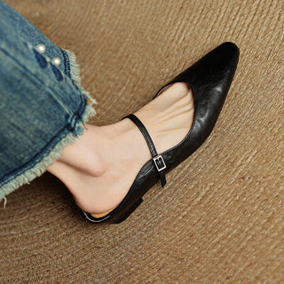 Orella Leather-Look Mules