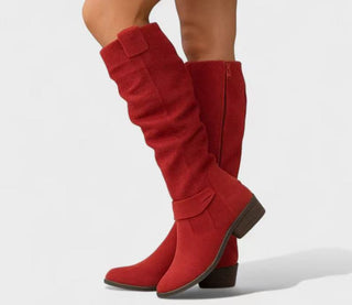 GEORGIANA | SIDE ZIPPER  KNEE BOOTS