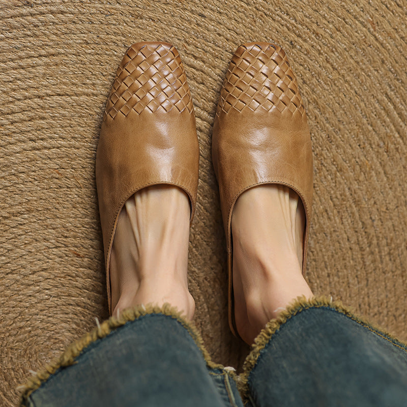 Dalvi Leather-Look Mules