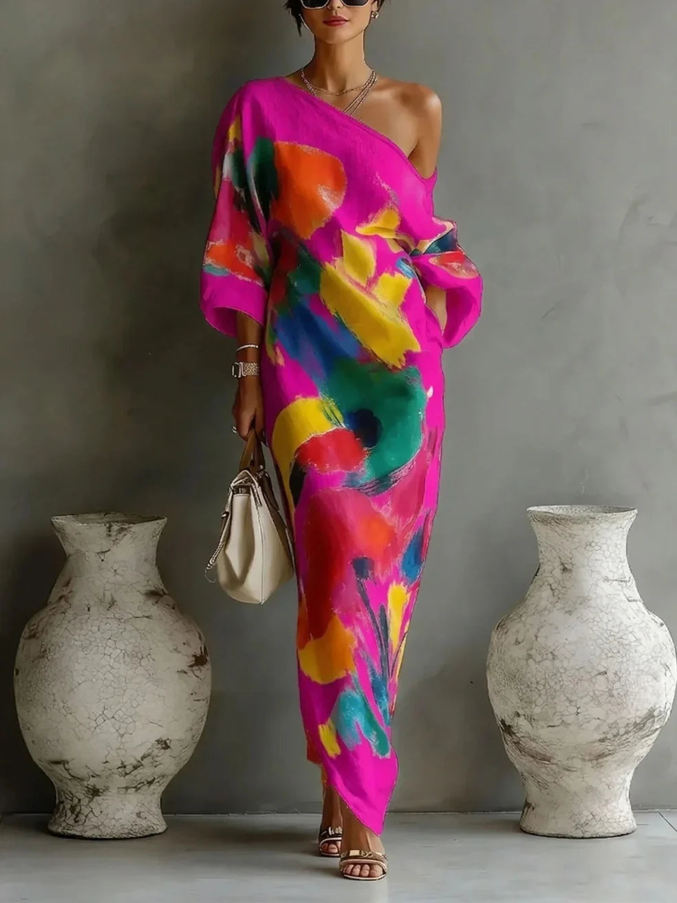 Davina | Printed Maxi Dress