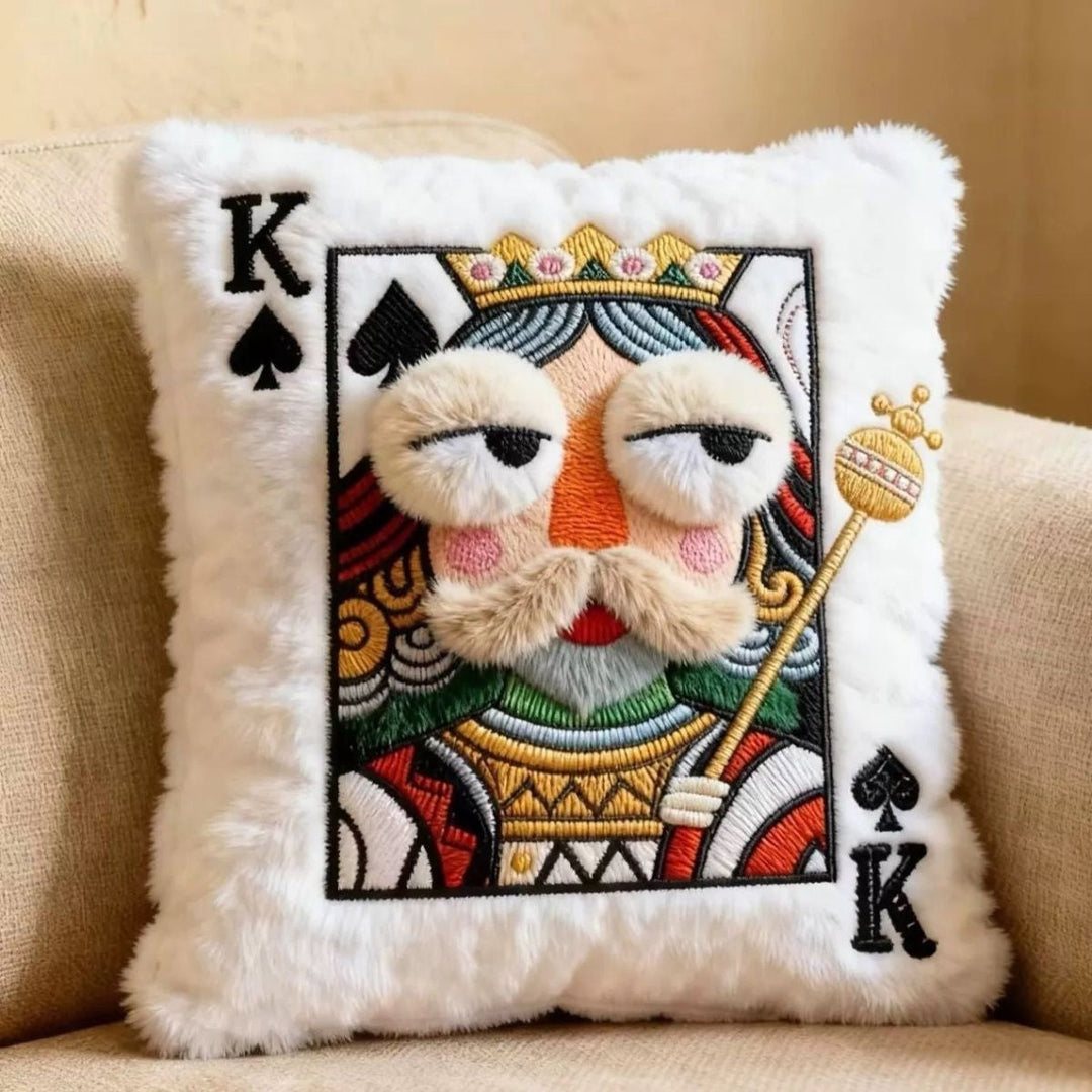 POKER KING | CHARACTER THROW PILLOW