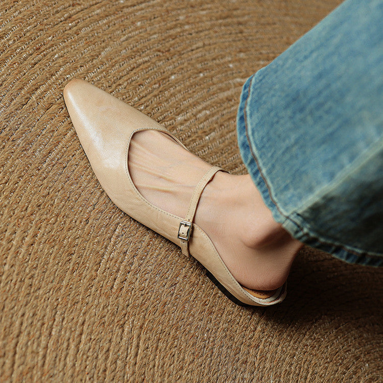 Orella Leather-Look Mules