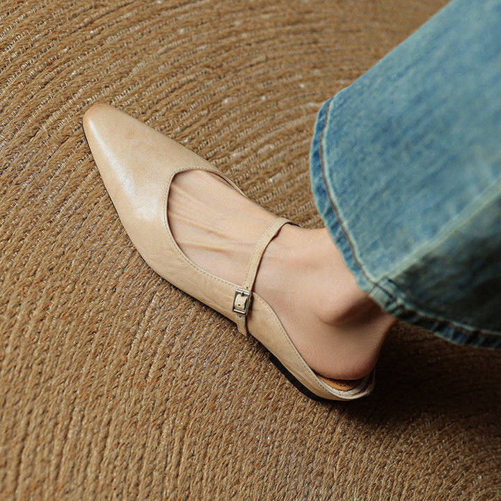 Orella Leather-Look Mules