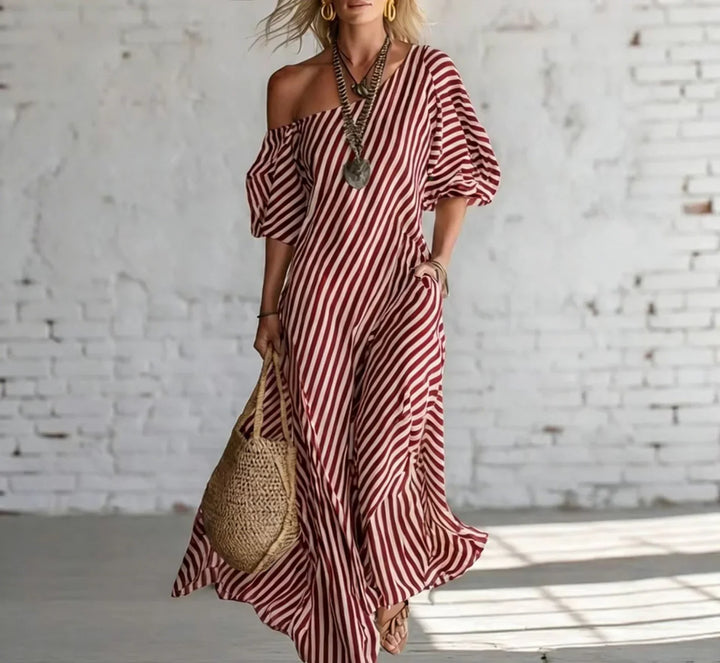 Alexia | Striped Maxi Dress