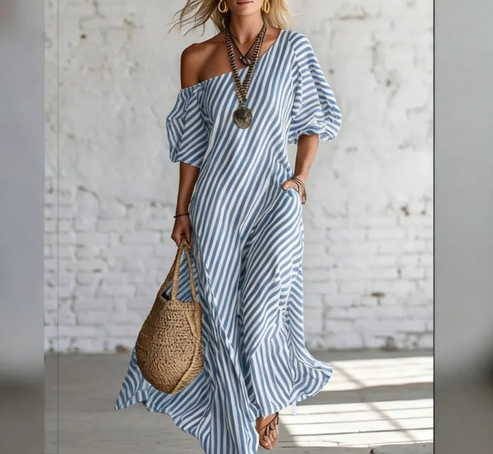 Alexia | Striped Maxi Dress