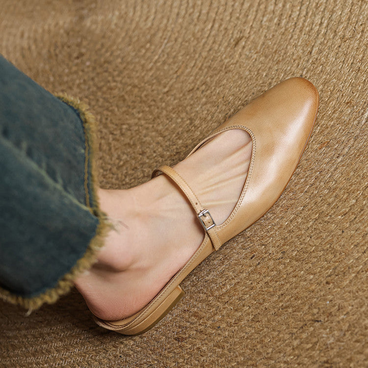 Merisa Leather-Look Mules