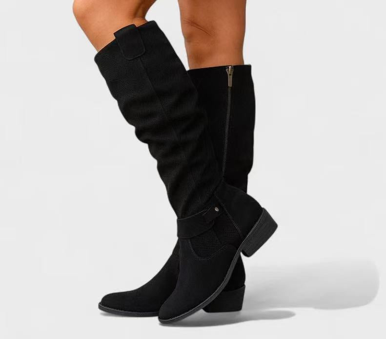 GEORGIANA | SIDE ZIPPER  KNEE BOOTS