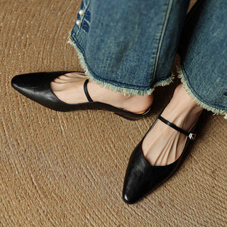 Orella Leather-Look Mules