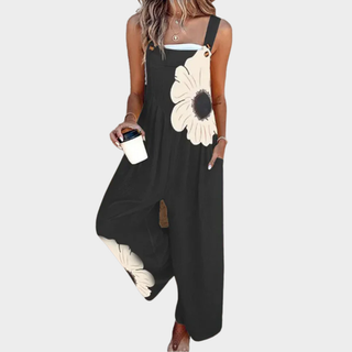 Elowen | Printed Wide-Leg Overalls
