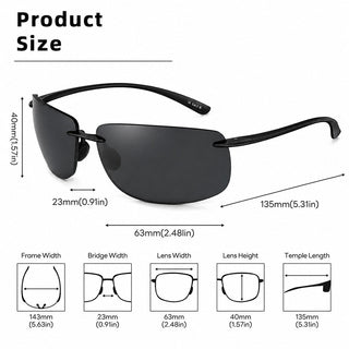Fink™ Polarized Rimless Sunglasses - Buy One, Get One FREE!