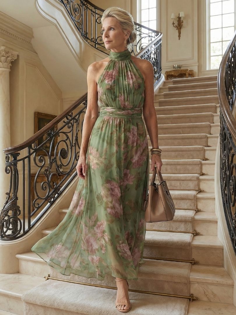 MIRELY | FLORAL MIDI DRESS FOR WOMEN