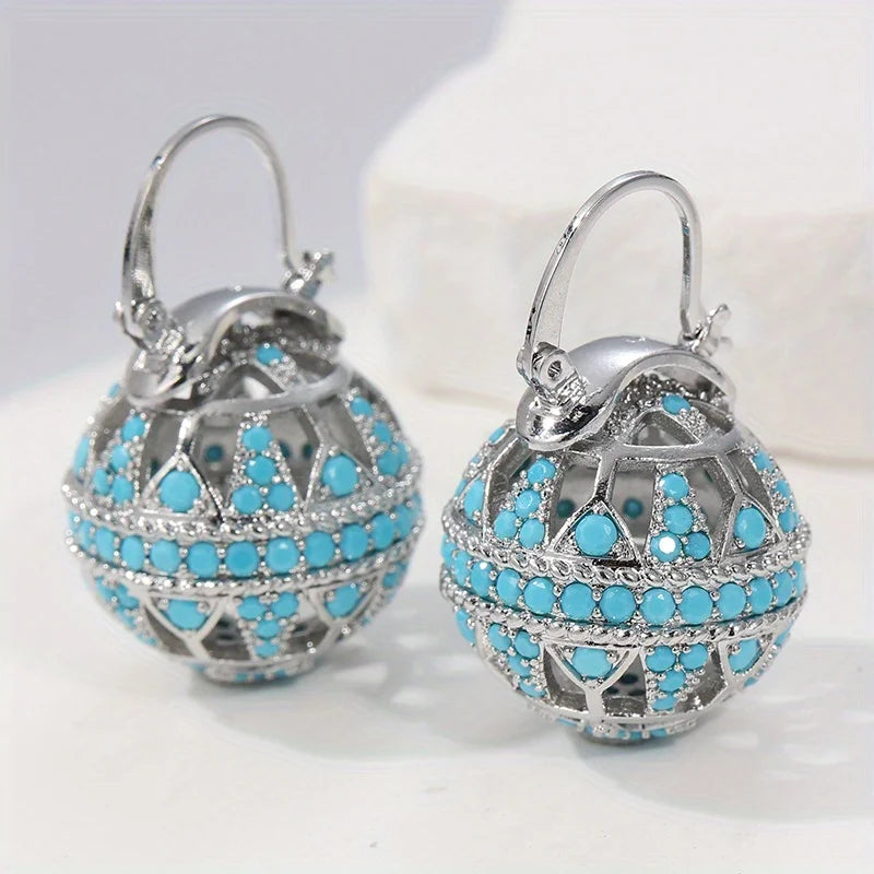 Agathe | Turquoise Drop Earrings