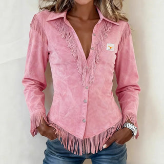 Kinsley | Vegan Suede Blouse