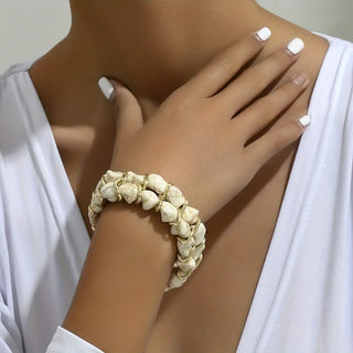 Galene | Woven Turquoise Bracelet