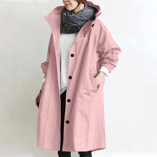 THEODORA | HOODED LONGLINE TRENCH COAT