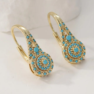 Primrose | Mosaic Turquoise Earrings