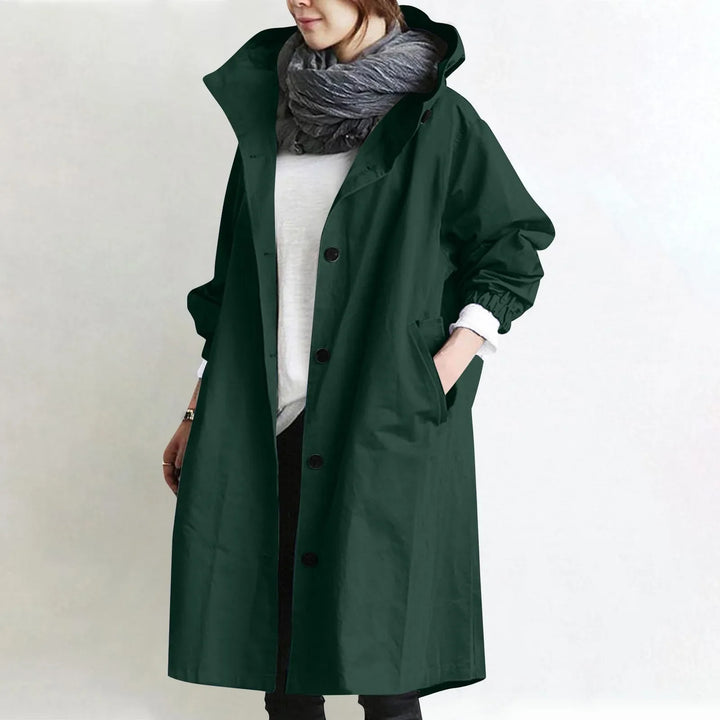 THEODORA | HOODED LONGLINE TRENCH COAT