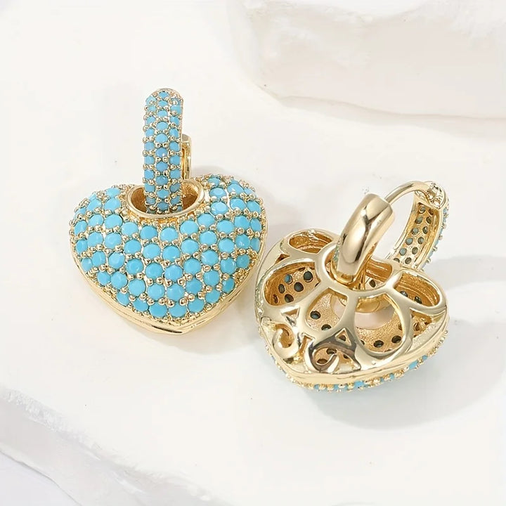 Romilly | Turquoise Heart Earrings