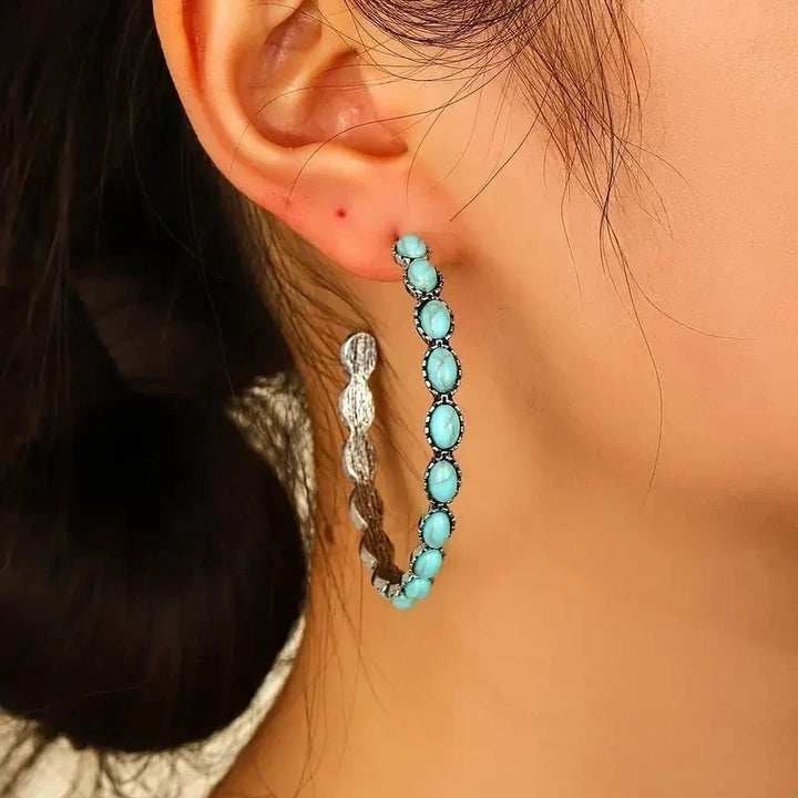Verity | Oval Silver Hoops