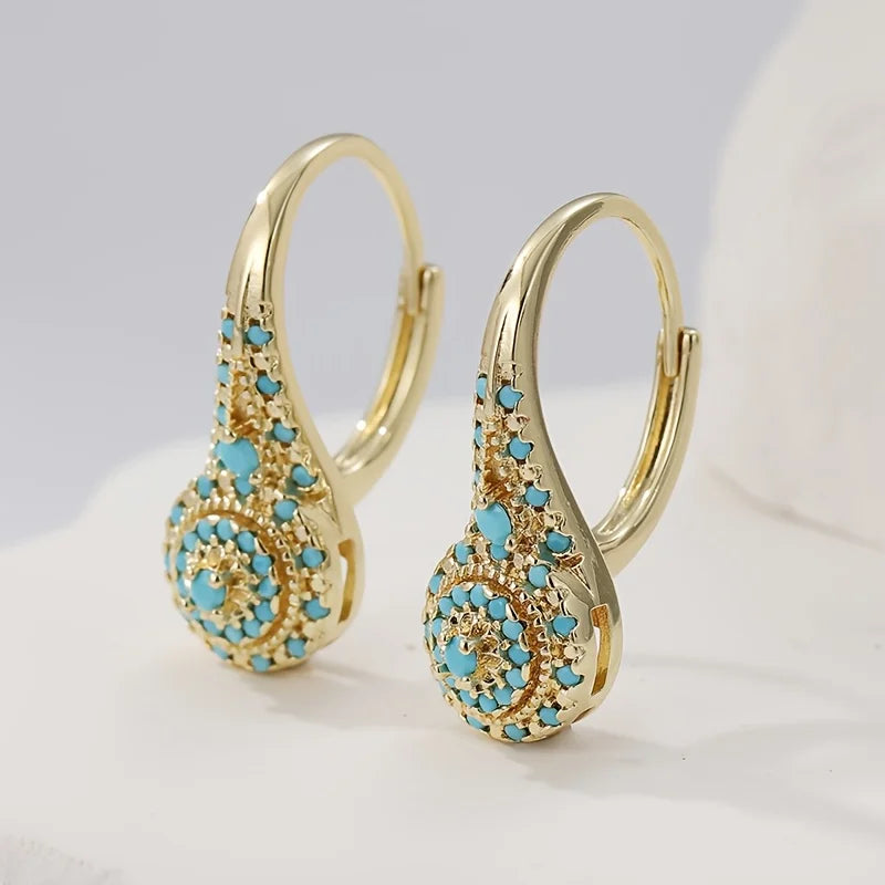 Primrose | Mosaic Turquoise Earrings