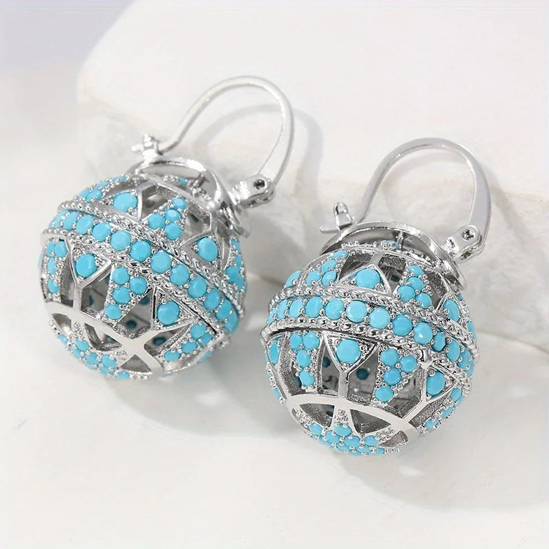 Agathe | Turquoise Drop Earrings
