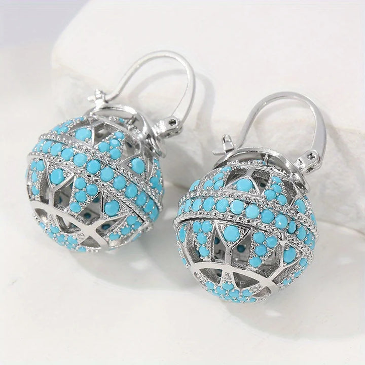 Agathe | Turquoise Drop Earrings