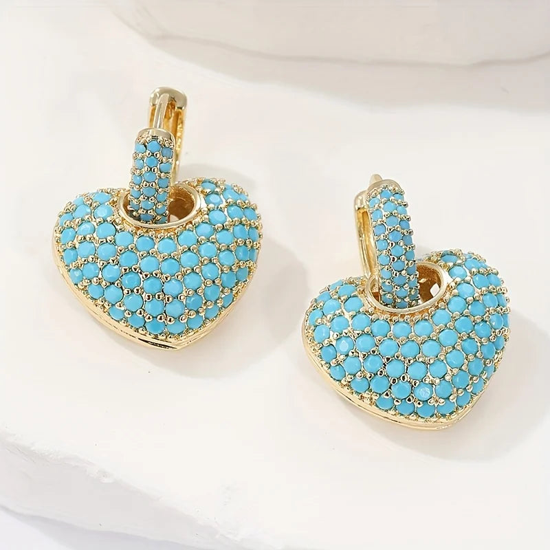 Romilly | Turquoise Heart Earrings
