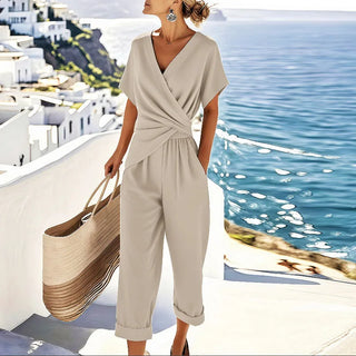 Stella | Wrap-Front Jumpsuit Twisted