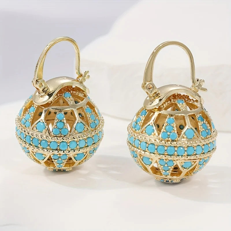 Agathe | Turquoise Drop Earrings