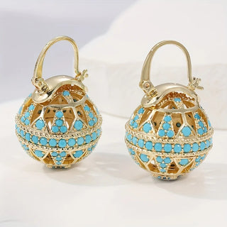 Agathe | Turquoise Drop Earrings