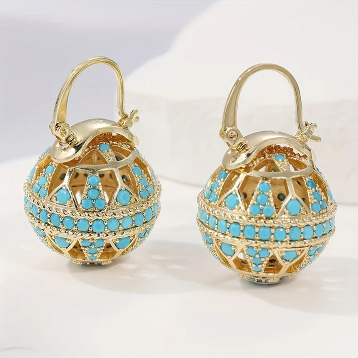 Agathe | Turquoise Drop Earrings