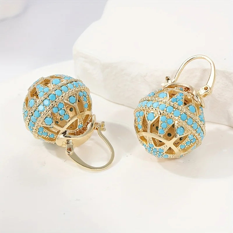 Agathe | Turquoise Drop Earrings