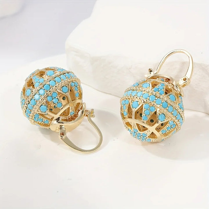 Agathe | Turquoise Drop Earrings