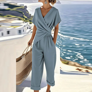Stella | Wrap-Front Jumpsuit Twisted