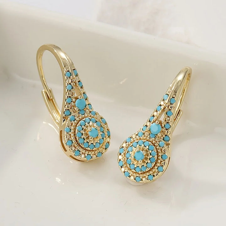 Primrose | Mosaic Turquoise Earrings