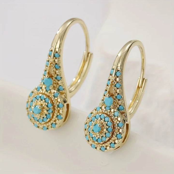 Primrose | Mosaic Turquoise Earrings