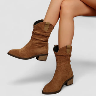 CLEO | SLOUCH WESTERN ANKLE BOOTS