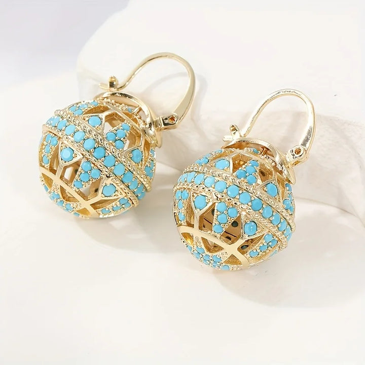 Agathe | Turquoise Drop Earrings