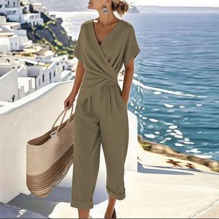 Stella | Wrap-Front Jumpsuit Twisted