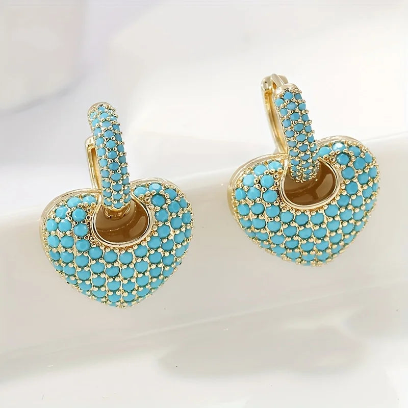 Romilly | Turquoise Heart Earrings