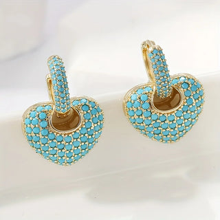 Romilly | Turquoise Heart Earrings