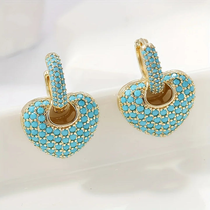 Romilly | Turquoise Heart Earrings
