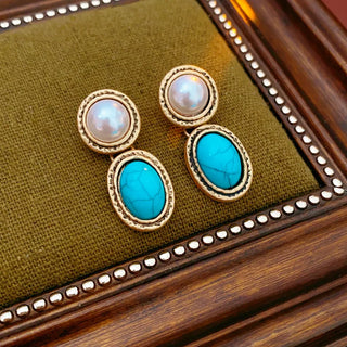 Marguerite | Turquoise Pearl Set